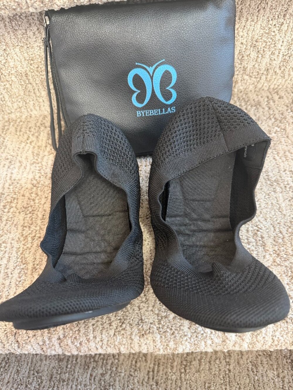 Byebellas Foldable Stretch Shoes, Size 8.5